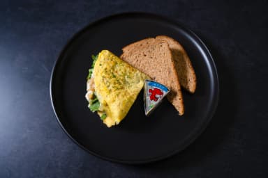 Spinach omelette