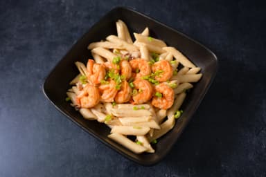 Shrimp carbonara