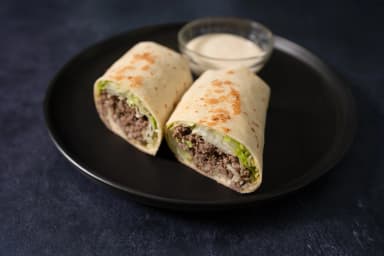 Beef caesar burrito